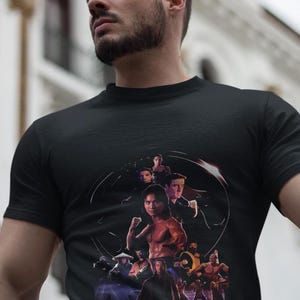 Vintage Sterblicher Kombat 1995 T-Shirt, Retro Videospiel T-Shirt, Unisex Softstyle Top Bild 2