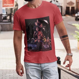 Vintage Sterblicher Kombat 1995 T-Shirt, Retro Videospiel T-Shirt, Unisex Softstyle Top Bild 7
