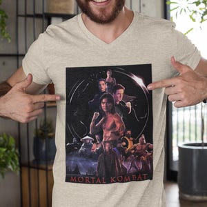Vintage Sterblicher Kombat 1995 T-Shirt, Retro Videospiel T-Shirt, Unisex Softstyle Top Bild 5