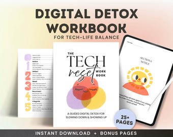 Digital Detox Workbook | Tech Reset Journal (PDF)