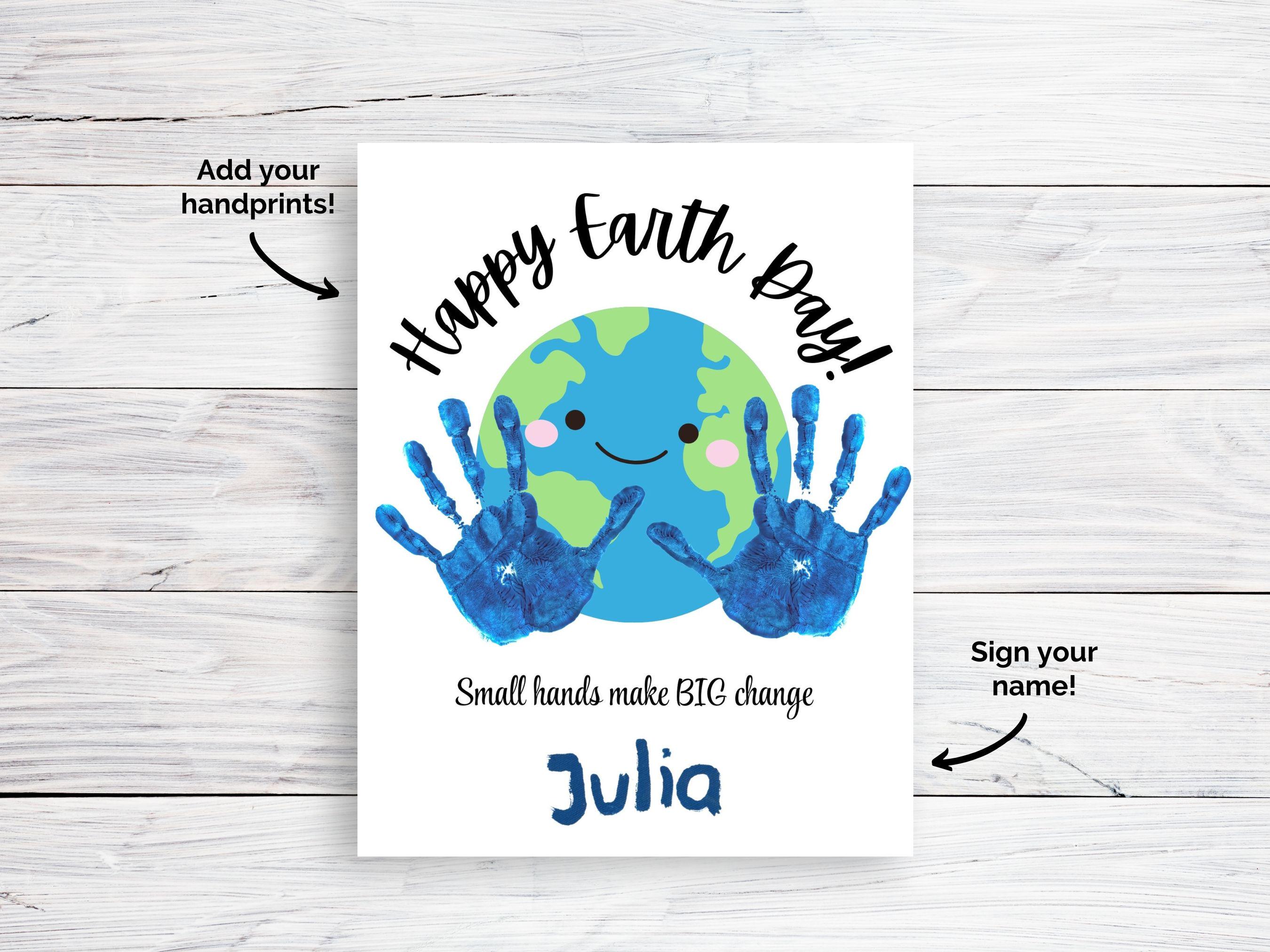 Earth Day Handprint Craft Bundle | Set of 3 Printable Activities for ...