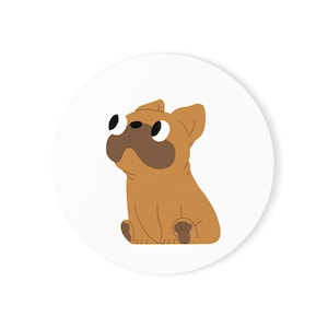 Geschenk für Hundeliebhaber, Geschenk für Hundeliebhaber, Untersetzer für Tierliebhaber, Hundeliebhaber, Mops und Hundeliebhaber.