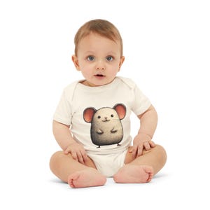 Cute Mouse Infant Onesie | Adorable Baby Bodysuit for Baby Showers, Newborn Gifts, Milestone Celebrations, Playtime, Everyday Wear