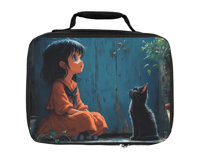 Whimsical Lunch Bag for Kids, Cute Cartoon Design, Perfect for School, Snacks, Picnics, Travel, Gifts