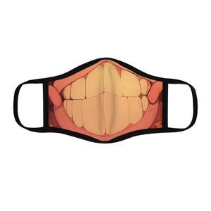 Fun Smile Design Face Mask | Cool Wearable Art, Unique Gift for Friends, Protective Fashion, Party Favor, Festival Accessory