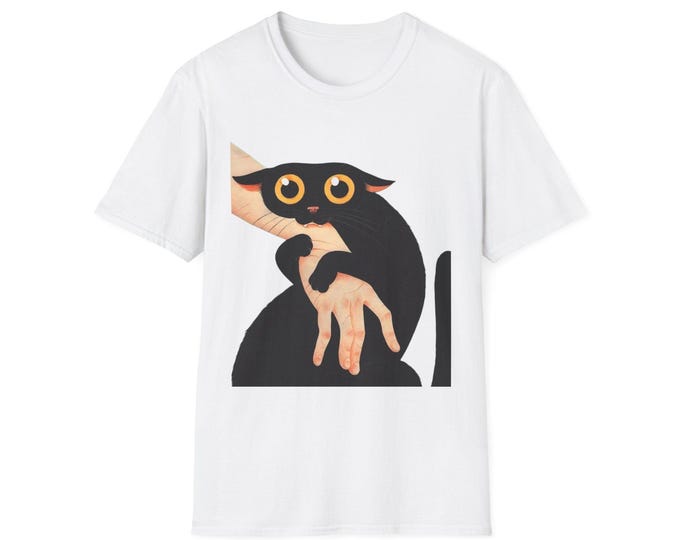 Cute Cat Graphic Unisex T-Shirt, Funny Pet Lover Shirt, Gift for Cat Owners, Casual Wear, Animal Lover Tee