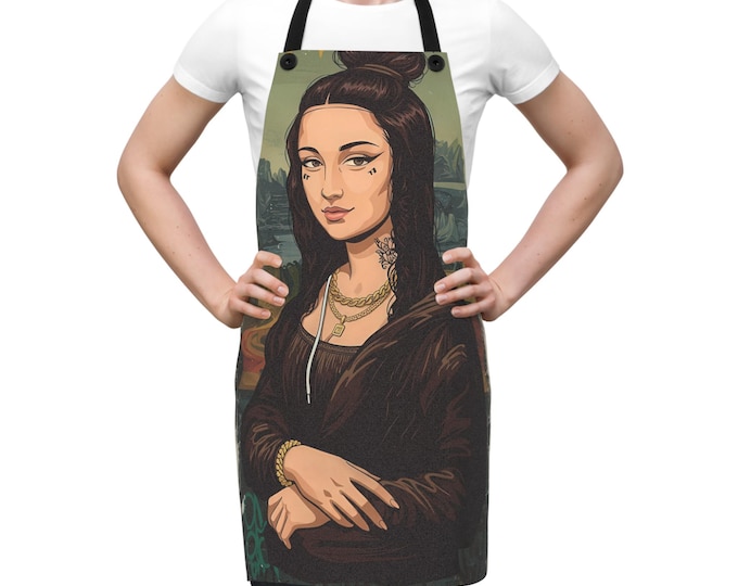 Mona Lisa Art Apron: Unique Artistic Cooking Gift