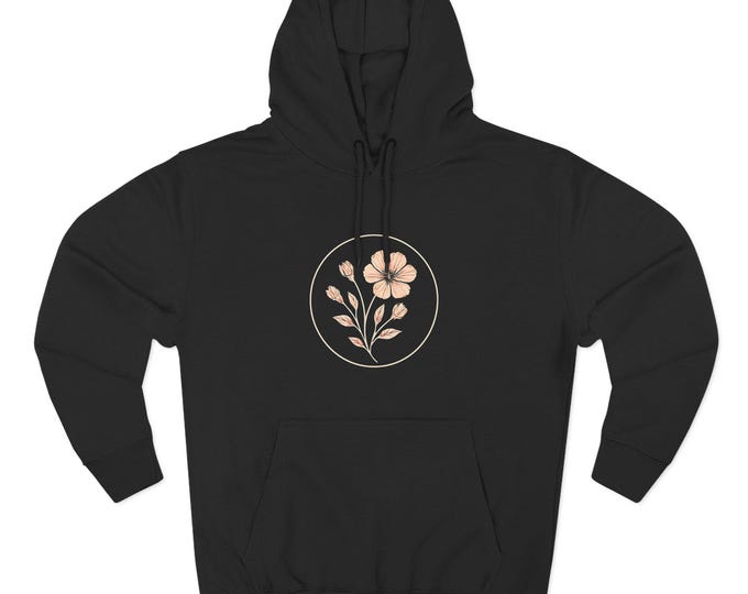 Floral Fleece Hoodie: Cozy Everyday Style - Gifts for Her