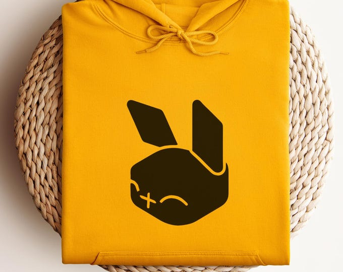 Bunny Graphic Hoodie: Unisex Cotton-Blend Sweatshirt for Animal Lovers