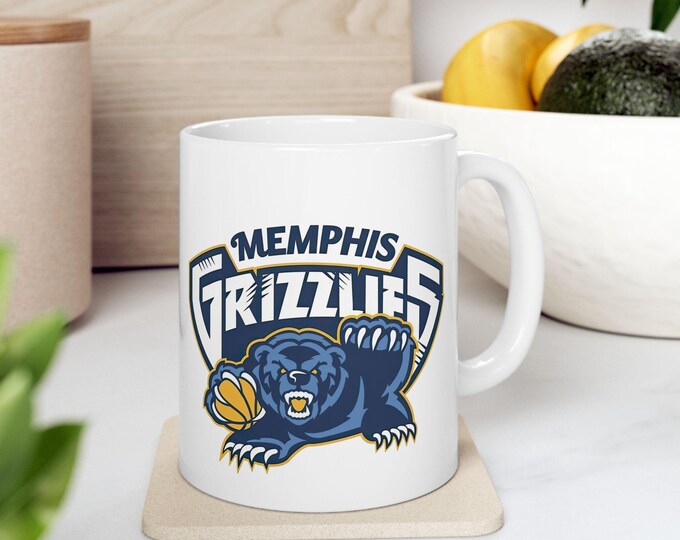 Grizzly Bear Mascot Mug | Ceramic Coffee Cup 11oz 15oz
