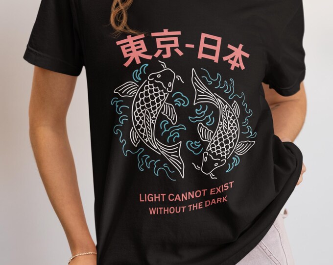 Koi Fish Graphic T-Shirt: Unisex Japanese Art Tee