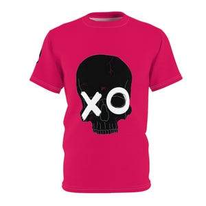 Camiseta unisex con estampado de calavera / Ropa urbana moderna, perfecta para festivales, salidas informales, regalo para él/ella, moda de Halloween