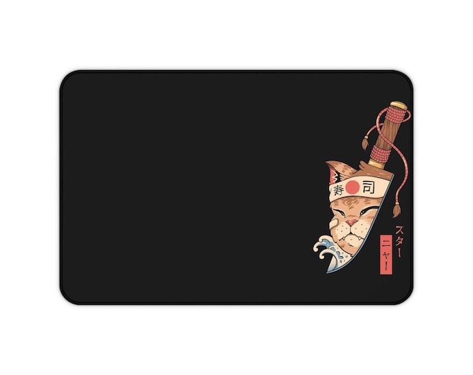 Creative Cat-Themed Desk Mat for Productivity, Office Gift, Gamer Accessory, Cute Desk Decor, Workstation Essentials