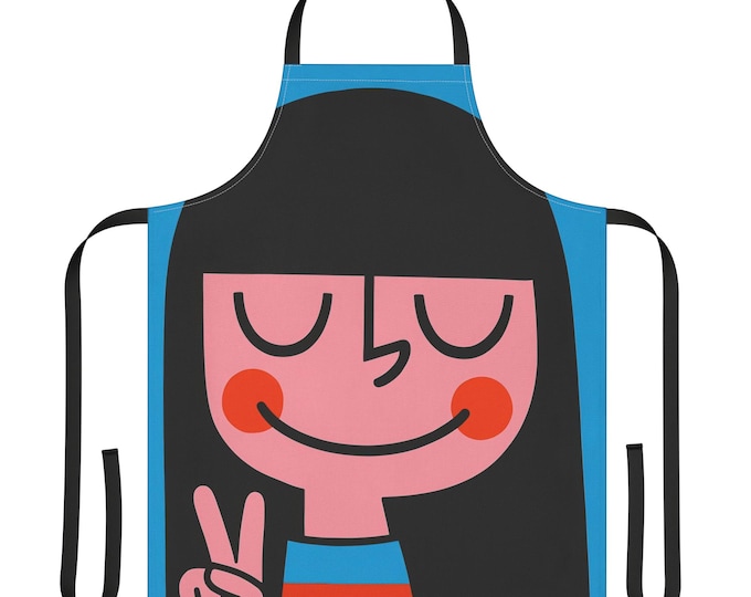 Colorful Chef Apron: Stain-Resistant Polyester Canvas, Fun Kitchen Accessory