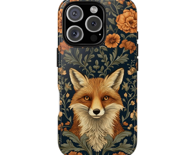 Floral Fox Phone Case: Artistic Nature Cover