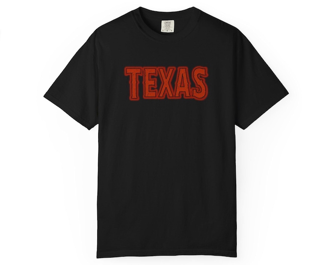 Texas Graphic Tee: Garment-Dyed Unisex Cotton T-Shirt