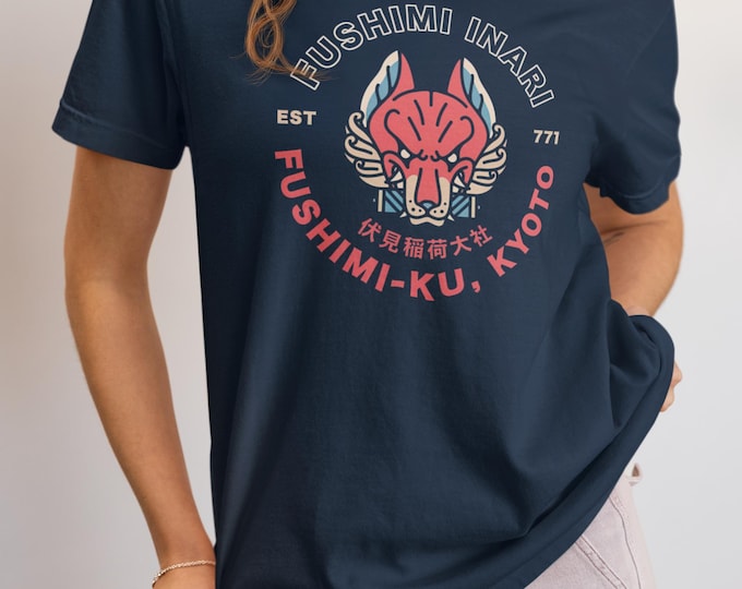 Fushimi Inari T-Shirt: Kyoto Japan Travel Tee, Unisex Garment-Dyed