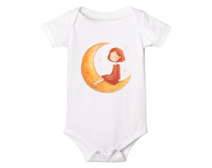 Moonlight Fairy Infant Jersey One Piece, Cute Baby Bodysuit, Newborn Gift, Baby Shower Present, Toddler Outfit