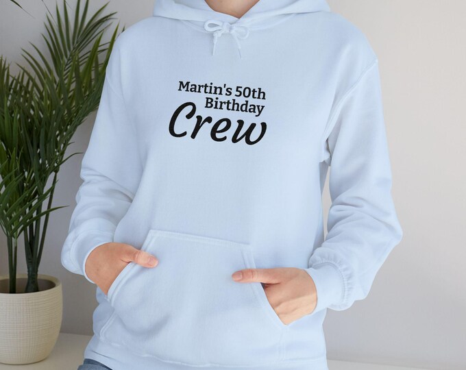 Birthday Crew Hoodie | Personalized 50th Birthday Crew Sweatshirt