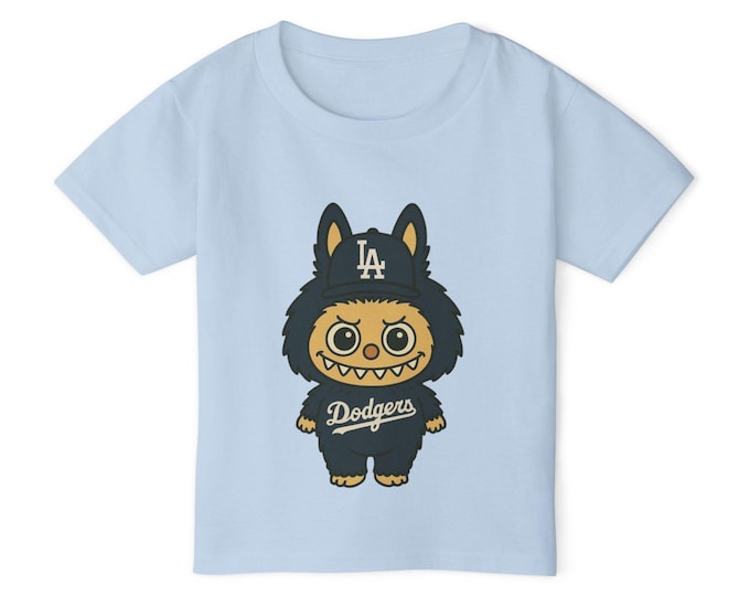 Dodgers Furry Monster Mascot Toddler T-shirt | LA Baseball Kids Tee
