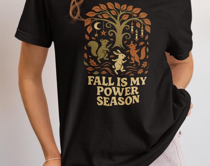 Autumn Graphic Tee: Comfort Colors Garment-Dyed Cotton