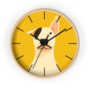 Whimsical Yellow Dog Wall Clock: Pet Lover Home Decor