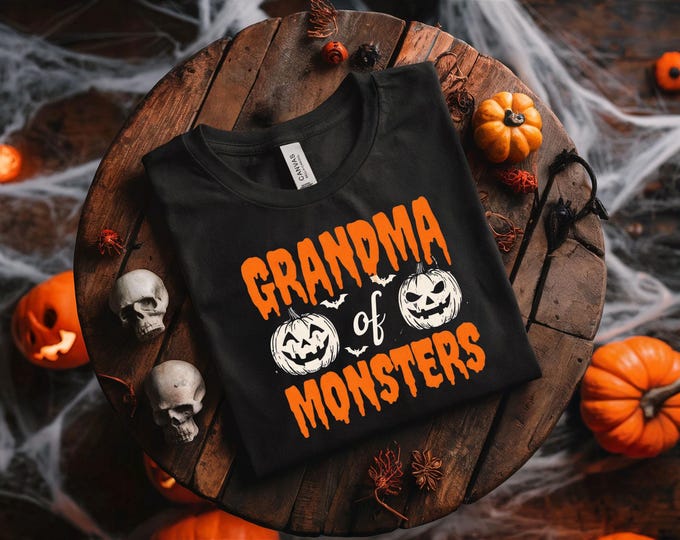 Grandma of Monsters Halloween Tee: Spooky Unisex T-Shirt