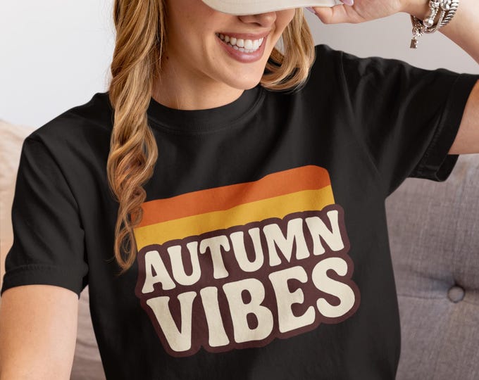 Fall-Themed Garment-Dyed T-Shirt: Cozy Autumn Graphic Tee