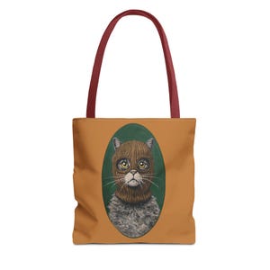 Whimsical Cat Tote Bag, Cute Cat Lover Gift, Animal Art Tote, Illustrated Tote, Funny Pet Lover Bag, Gift for Cat Owners