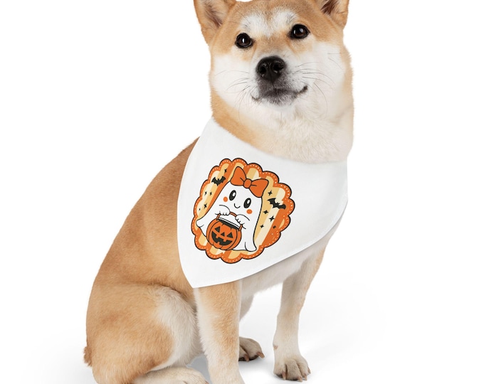 Halloween Dog Bandana, Cute Pet Accessory for Fall Celebrations, Adjustable Collar for Dogs, Trick-or-Treat Pet Gear, Spooky Season [...]
