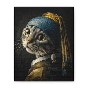 Whimsical Cat Art Print, Playful Feline Decor, Unique Gift for Animal Lovers, Cat Owner Wall Art, Cozy Home Aesthetic