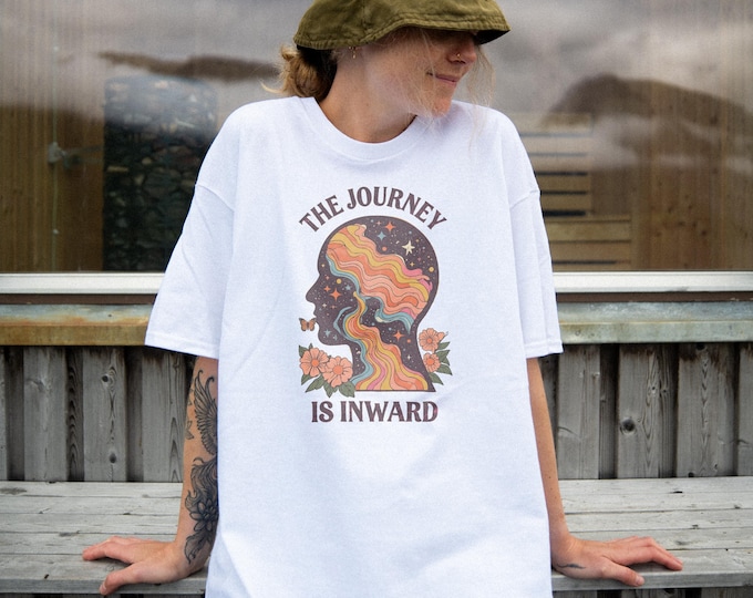 Journey Inward T-shirt: Unisex Garment-Dyed Cotton Tee