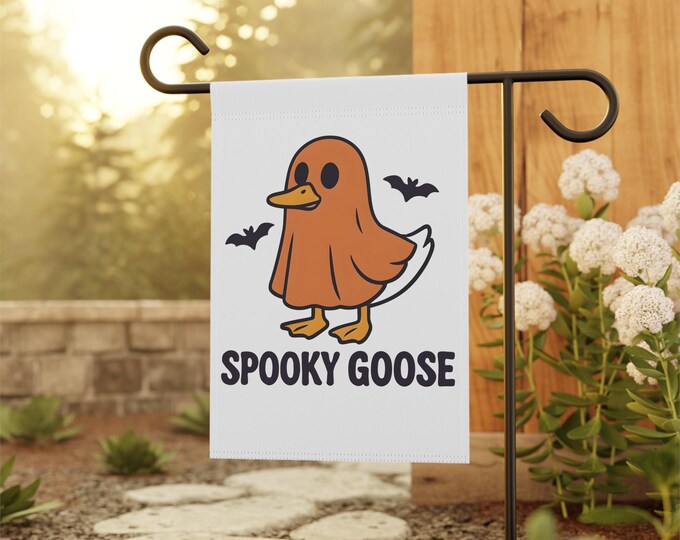 Halloween Garden Banner: Funny Outdoor Decor, Poly Poplin Fabric