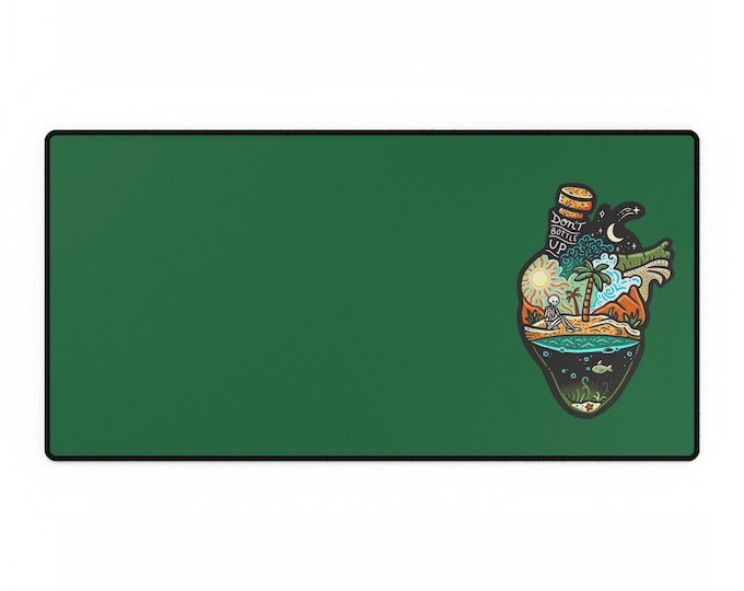 Nature Inspired Desk Mat: Artistic Home Office Decor, Personalized Mouse Pad