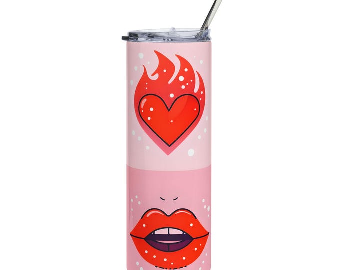 Eye & Rose Stainless Steel Tumbler: Reusable Travel Cup