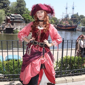 Scalarags Redd Full Costume Disney Three Skirts Petticoat Waist Sash Bodice and Shirt Free Domestic Shipping Payment plan available