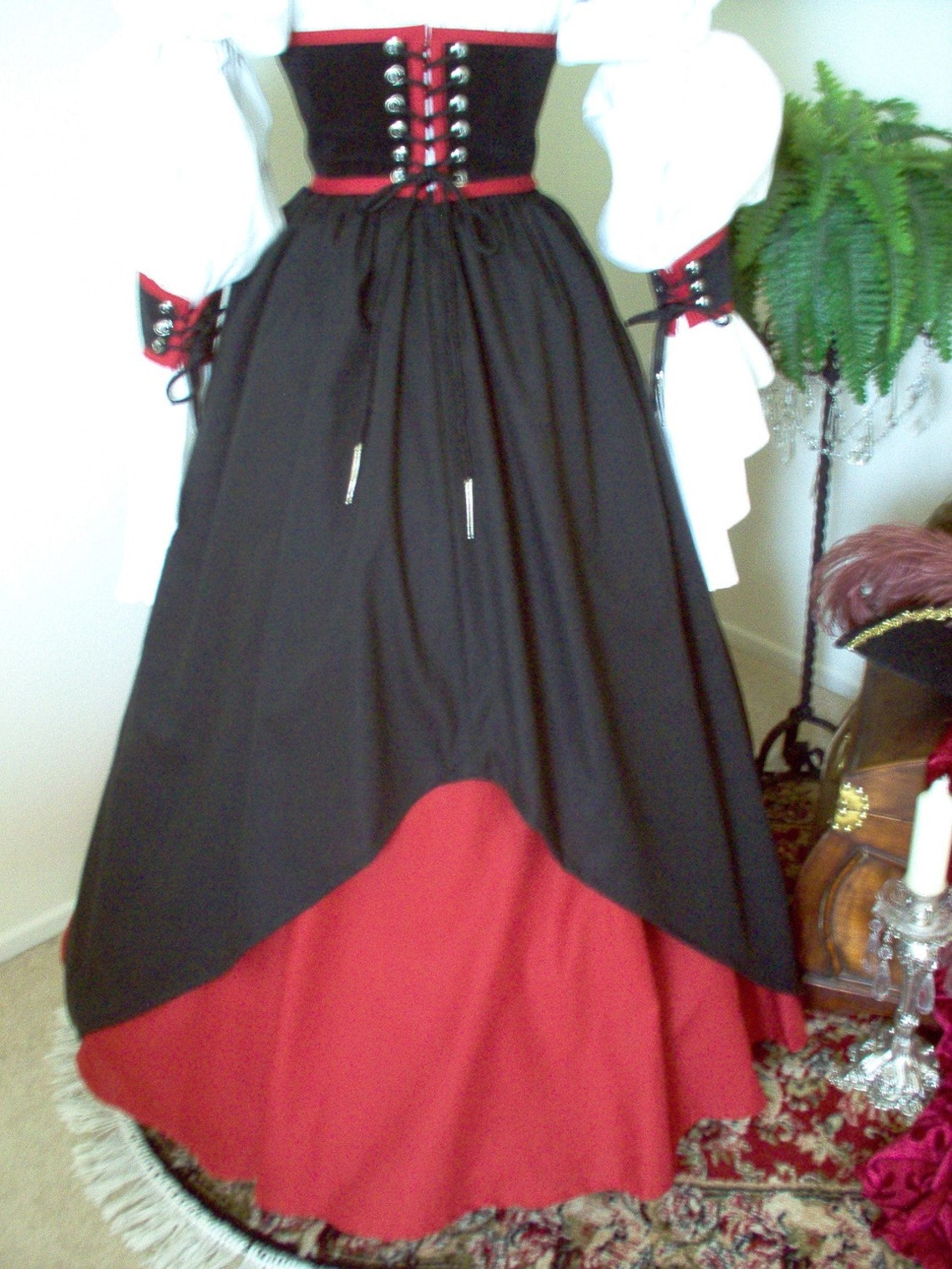 Complete Pirate Waist Cincher Costume. Can Be Made in Any Etsy