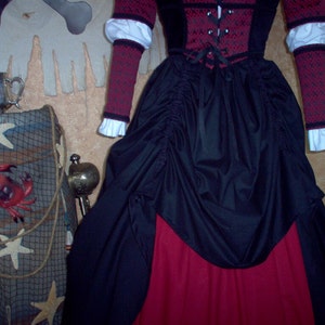 Steampunk or Pirate/Renaissance Skirt Set. Can be made any size. Other Colors Available. Free Domestic Priority Mail Shipping. image 2