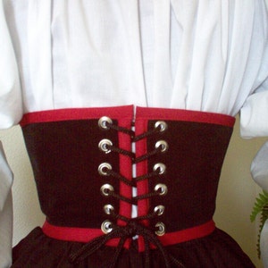 Pirate Waist Cincher And Cuff Set. Can Be Made In Any Size. Free Domestic Priority Mail Shipping. image 3