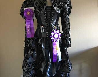 Ready To Ship Award Winning Steampunk Victorian Costume with Bustle. Free Shipping within USA.