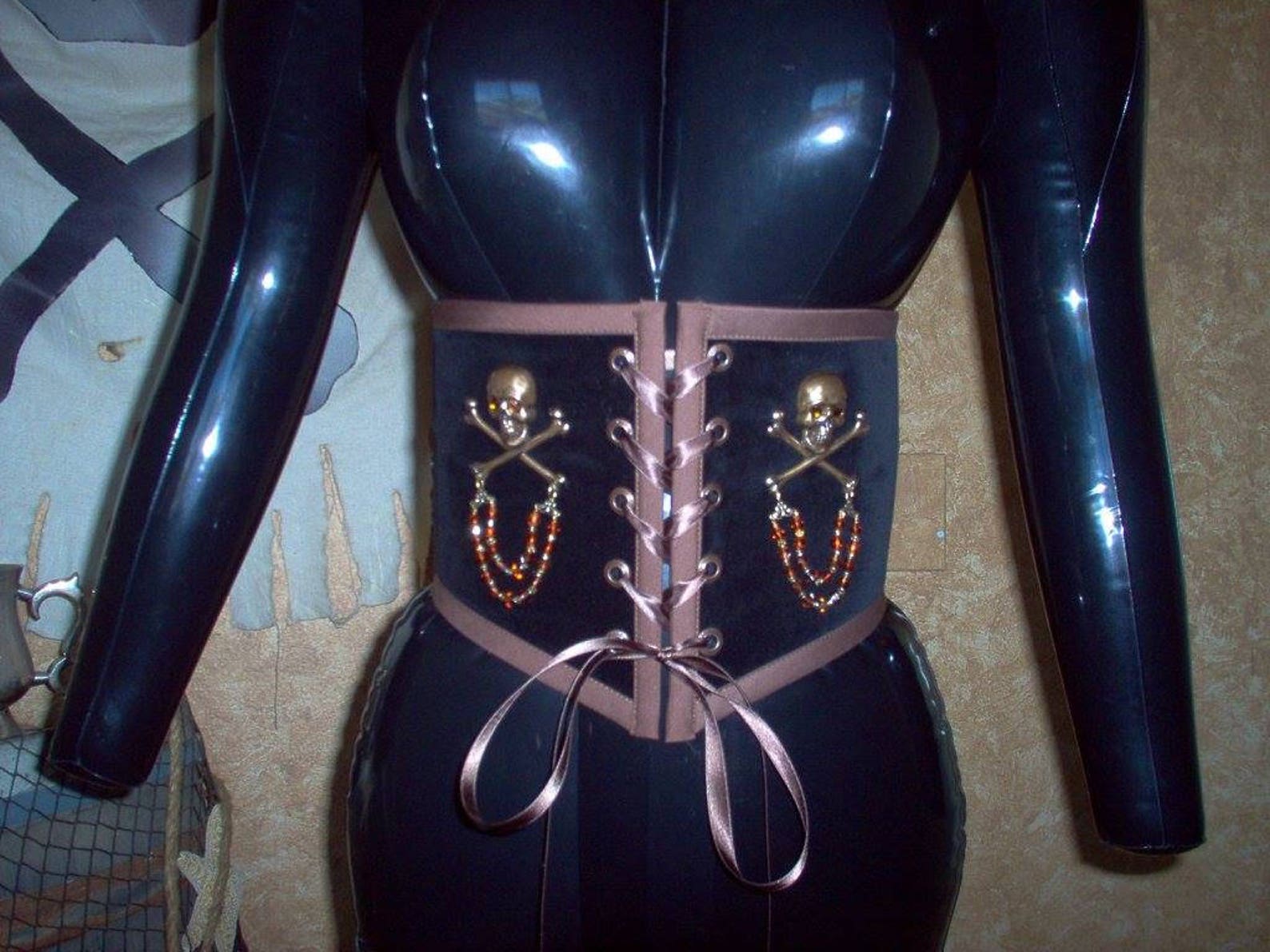 Complete Pirate Waist Cincher Costume. Can Be Made in Any Etsy