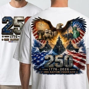 USA Semiquincentennial 250th Jubiläum Adler T-Shirt (PNG Download)