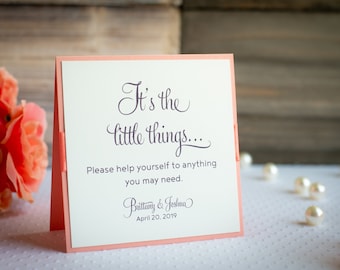 Square, Personalized Signs with Ribbon