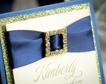 Square Place Cards with Buckles