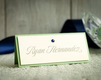 Place Cards with Crystals