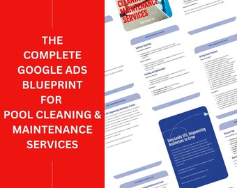 Google Ads Cheat Sheet. The Complete Google Ads Guide For Pool Cleaning & Maintenance Services. Step by Step Guide for Small Businesses.