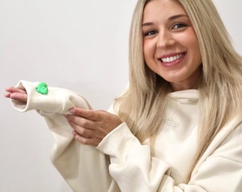 Lichtgewicht hoodie voor angstverlichting met dierenstressbal