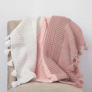 Ombre Textured Blanket Crochet Pattern | Textured Blanket Crochet Pattern | Crochet Blanket Pattern | Blanket Pattern | PDF Pattern