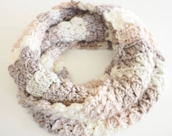 Infinity Scarf Crochet Pattern | Chunky Yarn Scarf Crochet Pattern | Crochet Cowl Pattern | Easy Crochet Pattern | Neck Warmer | PDF Pattern