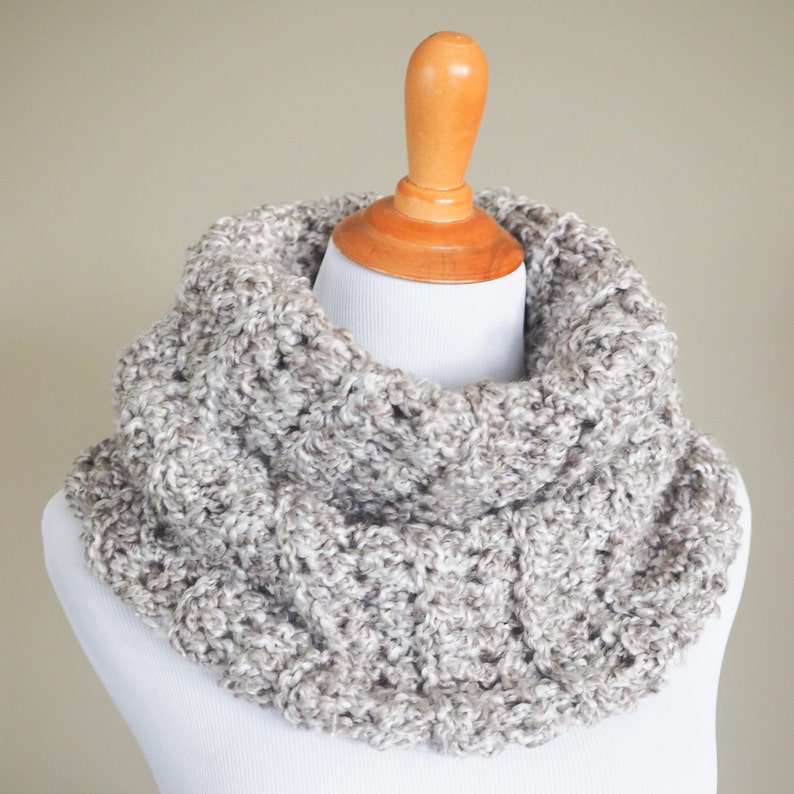 CROCHET PATTERN Crochet Cowl Pattern Crochet Infinity Scarf Crochet Scarf Pattern Easy Crochet Cowl Pattern PDF Pattern image 2